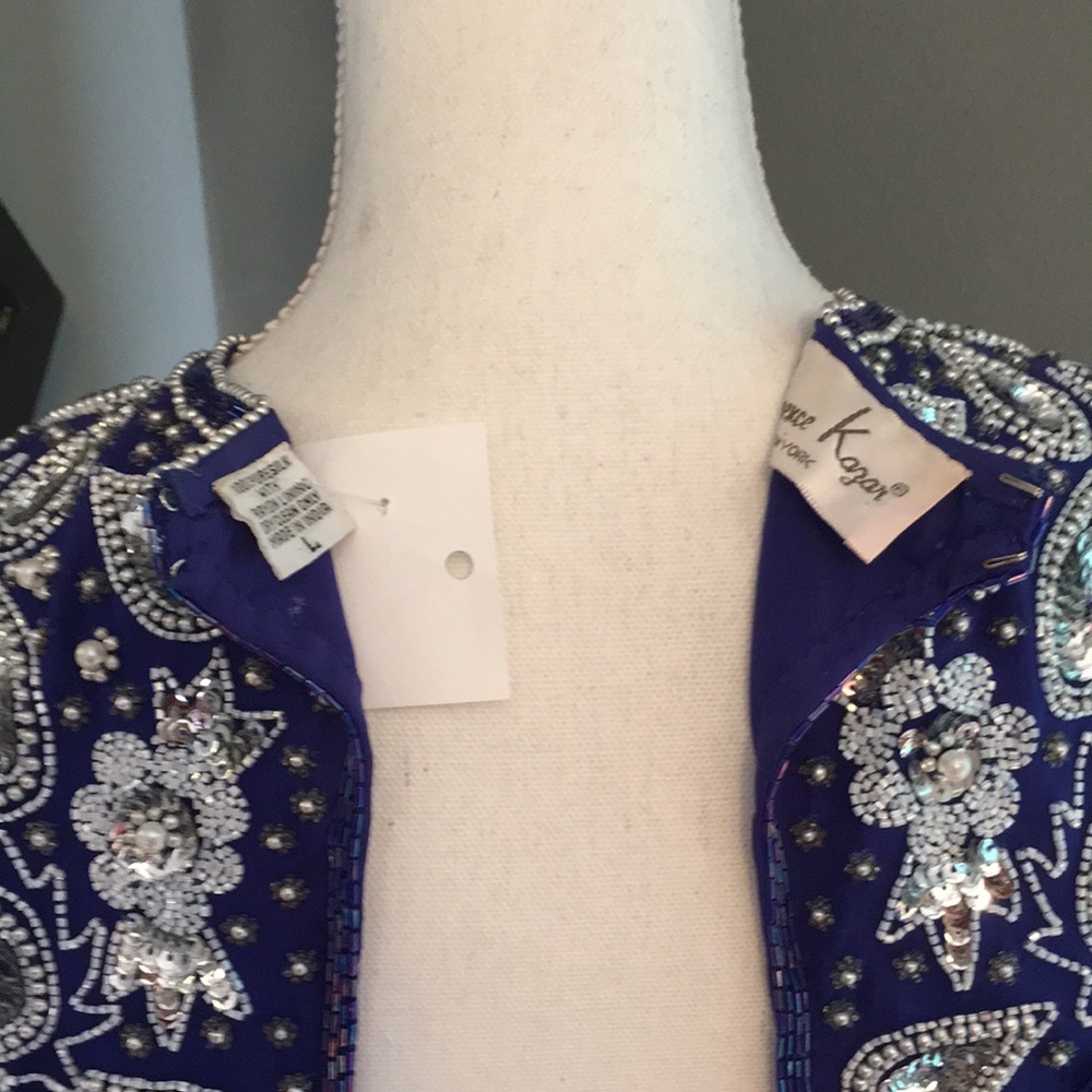 Laurence Kazar Beaded Dress - Picture 9 of 11